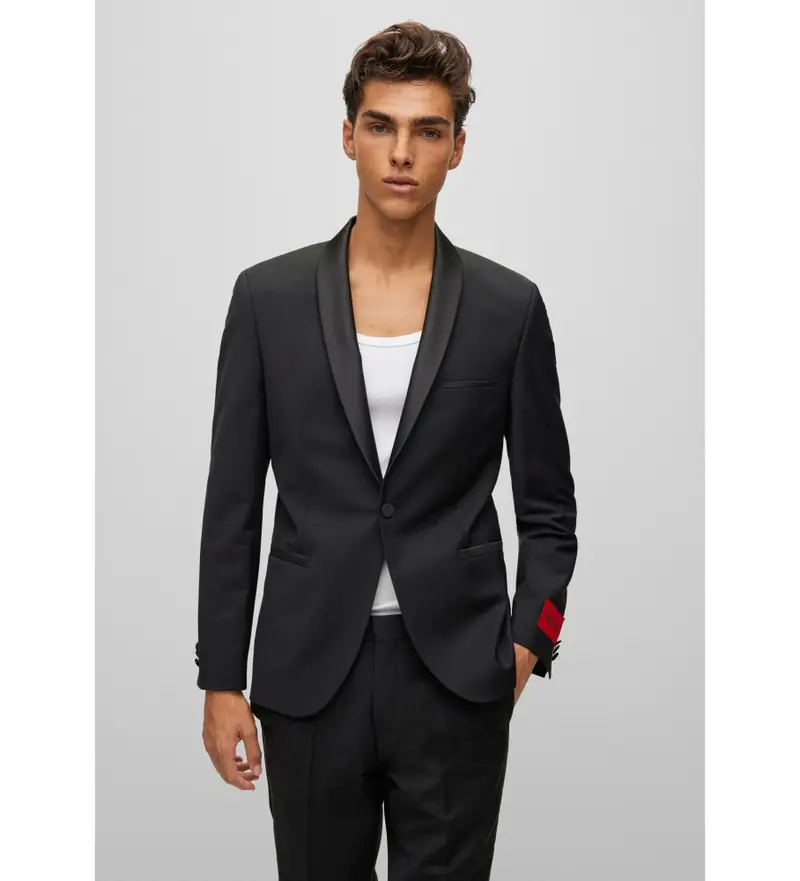 HUGO Blazer Uomo Nero 4054518