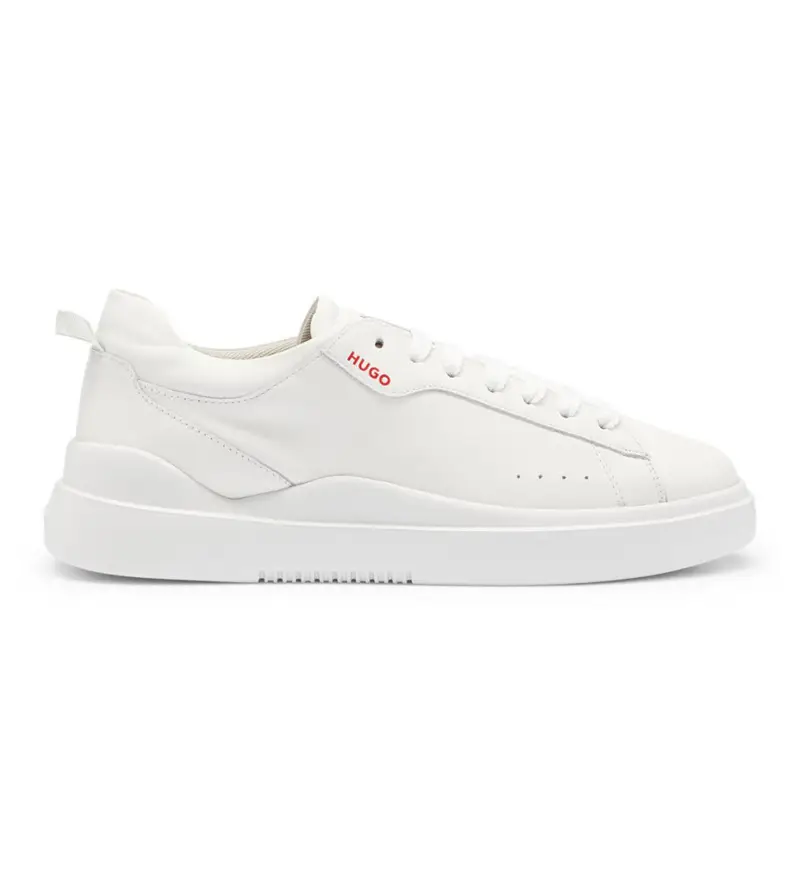 per uomo 50499261 Sneaker Blake in pelle bianca (42), Bianco, Basso, Stringhe, Casual Rosso