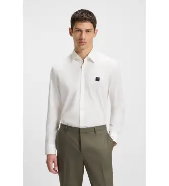 per uomo 50505315 Camicia bianca Ermo (M), Bianco, Casual, Da sera, Cotone, Classico, Manica lunga