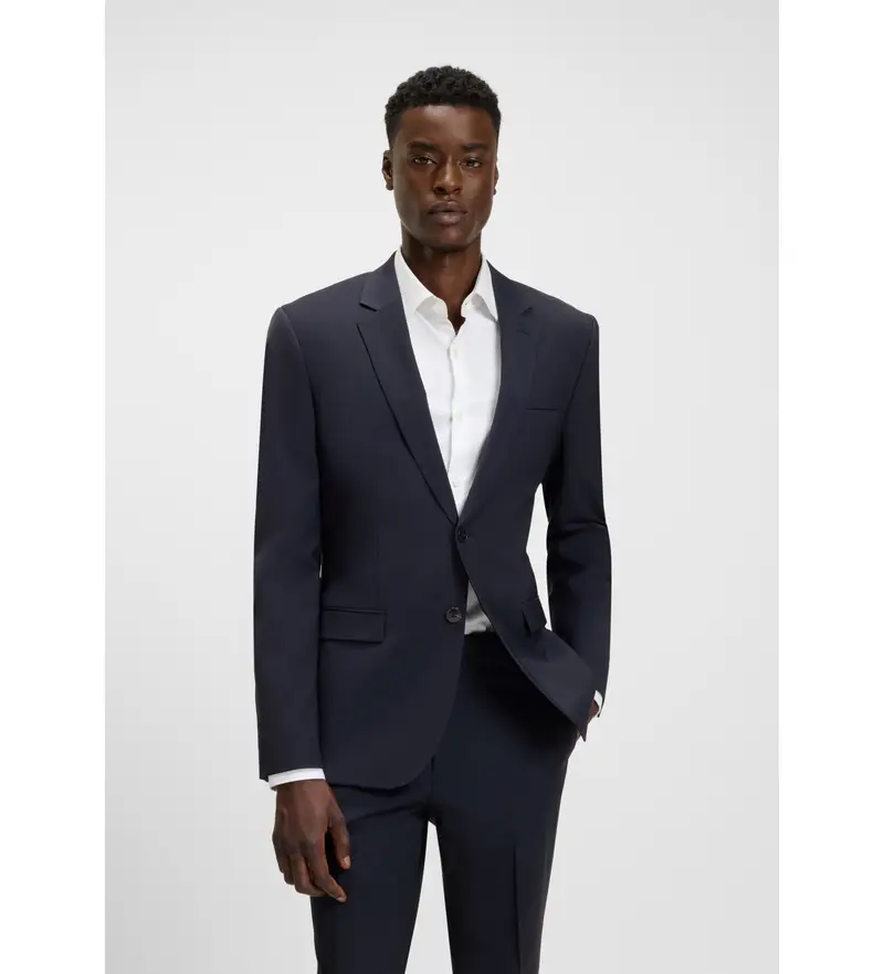 per uomo 50540157 Marina militare americana (102), Casual, Da sera, Classico, Poliestere, Navy Blu