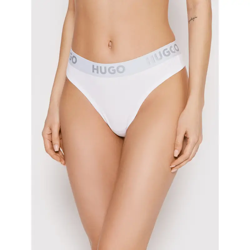 Perizoma Thong Sporty Logo 50469651 Bianco