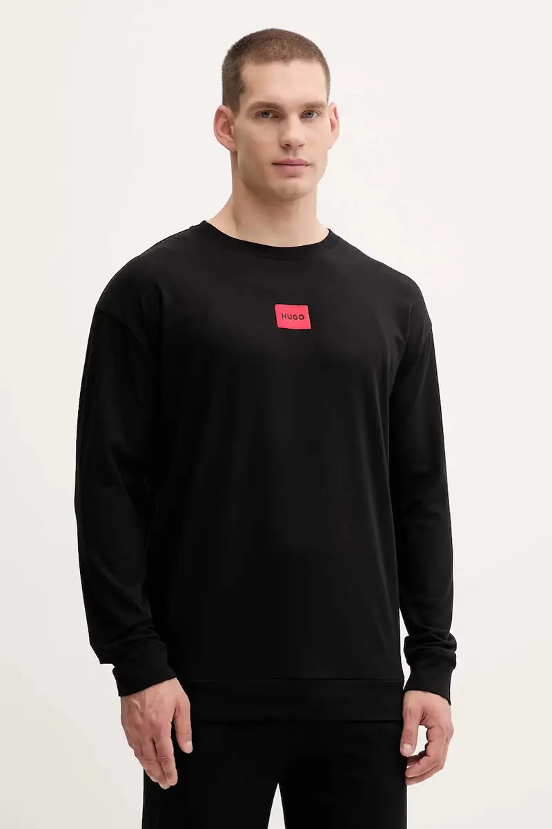 pigiama uomo colore nero con applicazione 50549188 miniatura 2