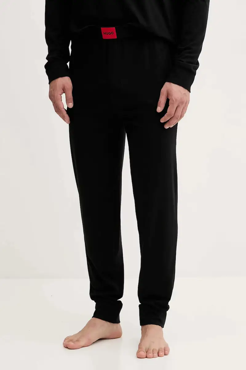 pigiama uomo colore nero con applicazione 50549188 miniatura 3