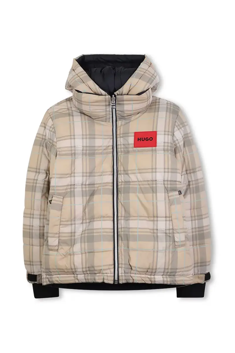 piumino double face bambino/a colore beige G00486 miniatura 2