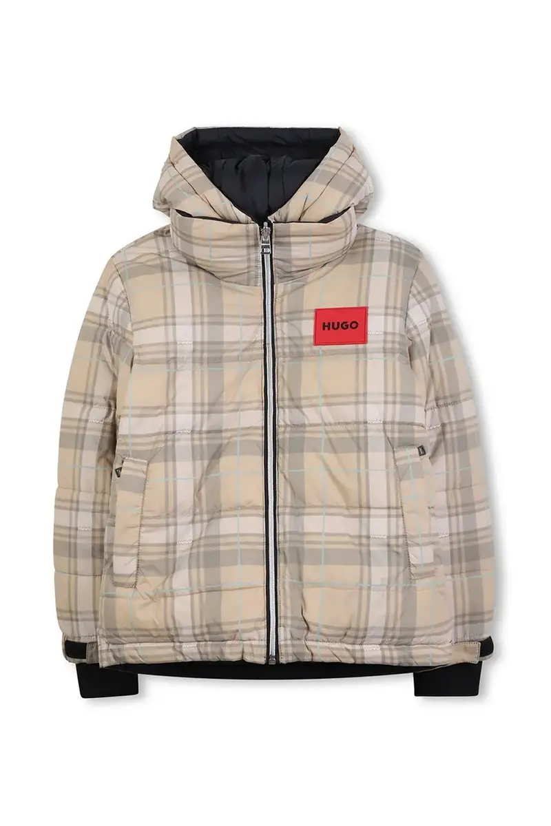 piumino double face bambino/a colore beige G00486 miniatura 2