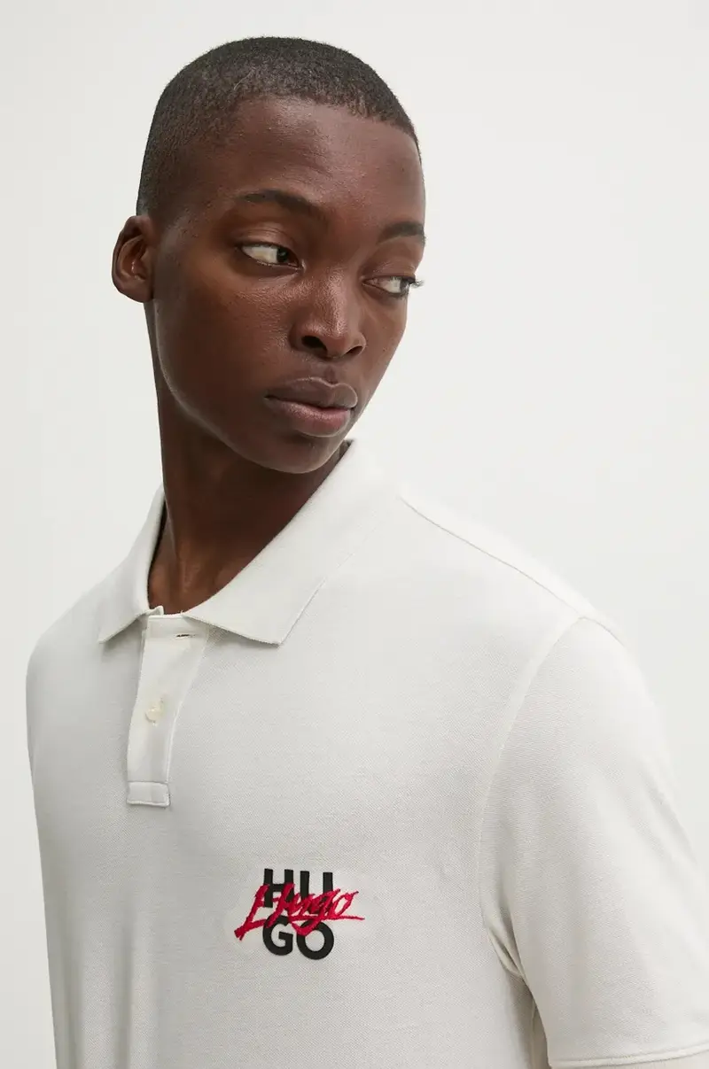 HUGO Polo Beige 4214842 miniatura 4