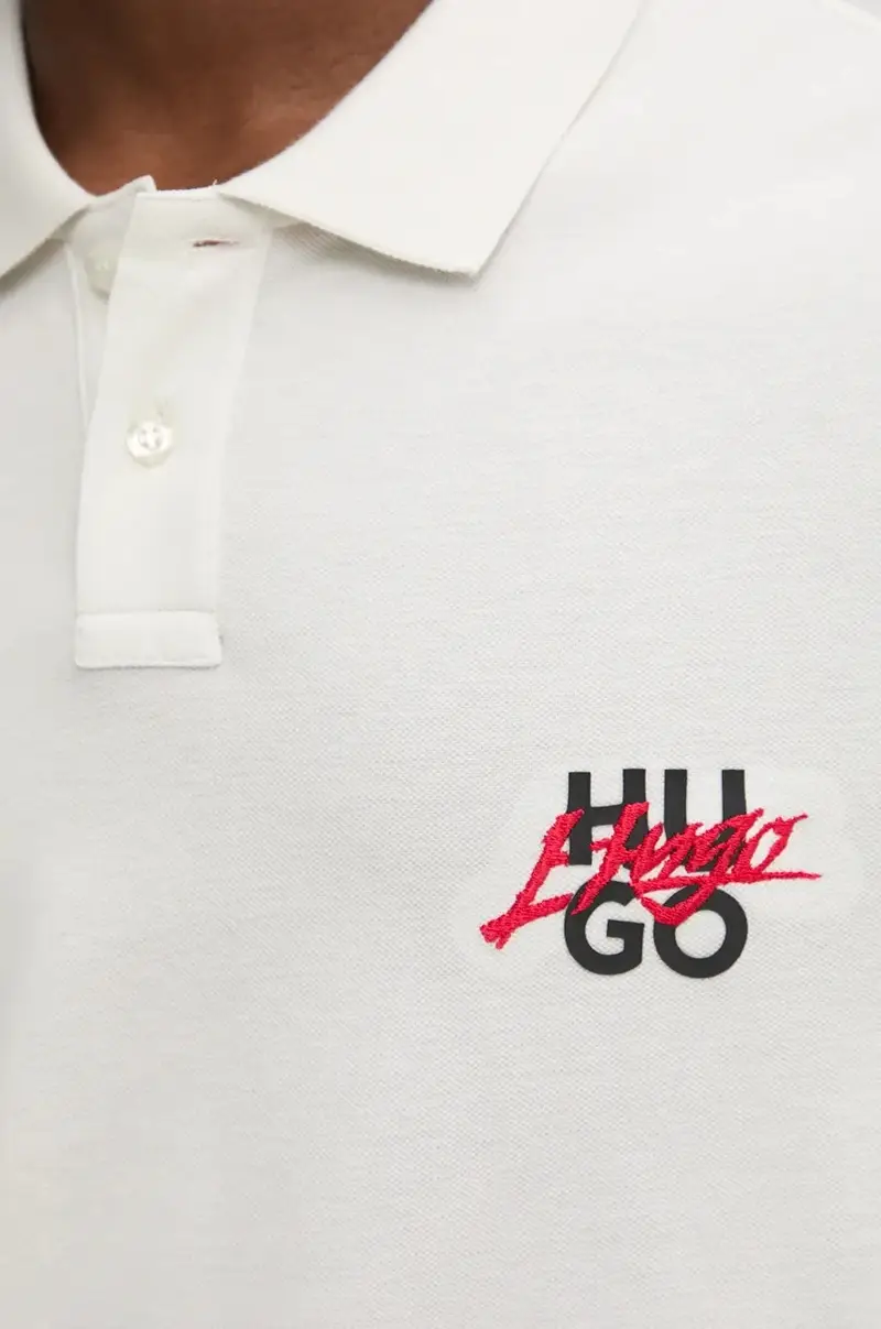 HUGO Polo Beige 4214842 miniatura 5