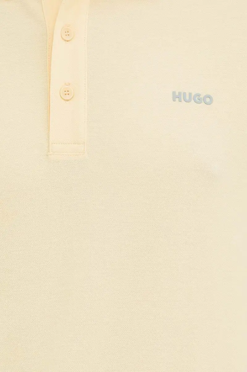 polo in cotone colore beige miniatura 5