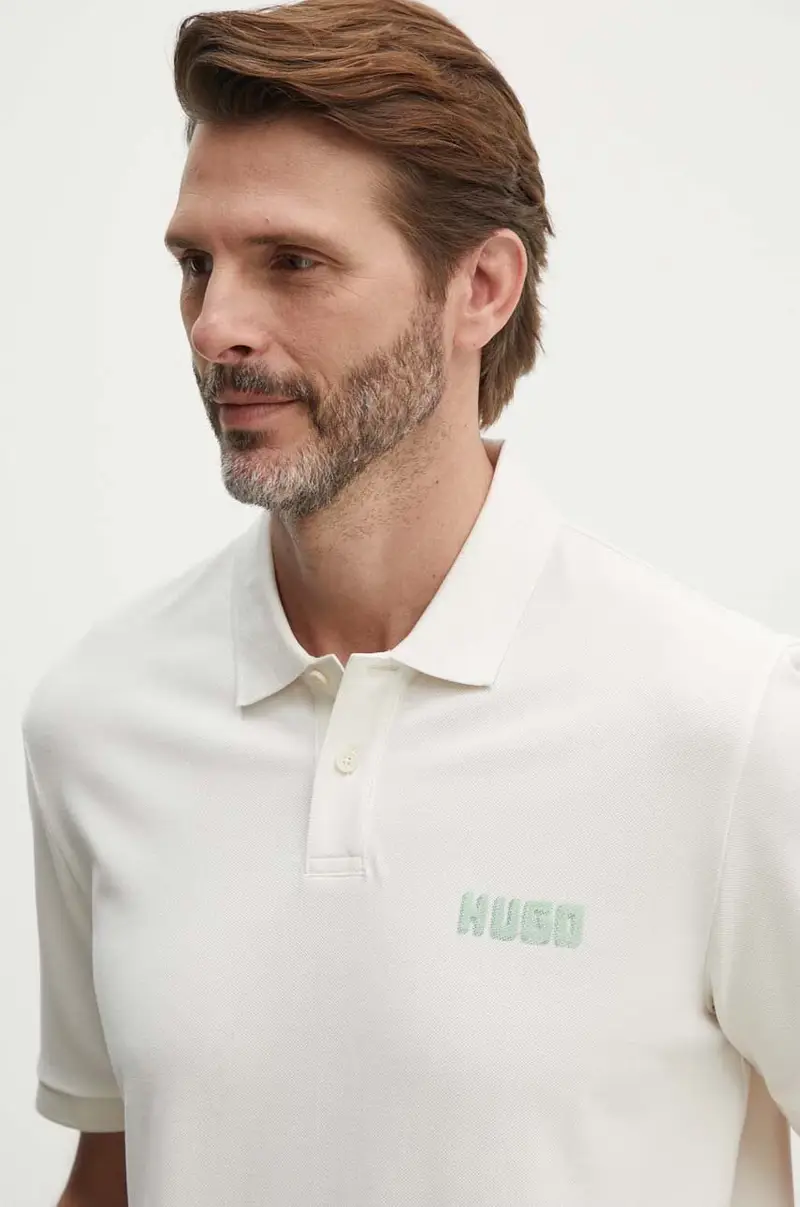 polo in cotone colore beige 50516651 miniatura 2