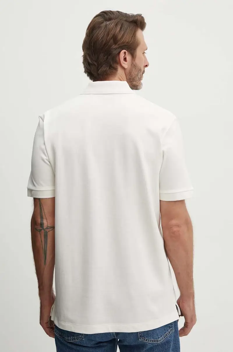 polo in cotone colore beige 50516651 miniatura 3