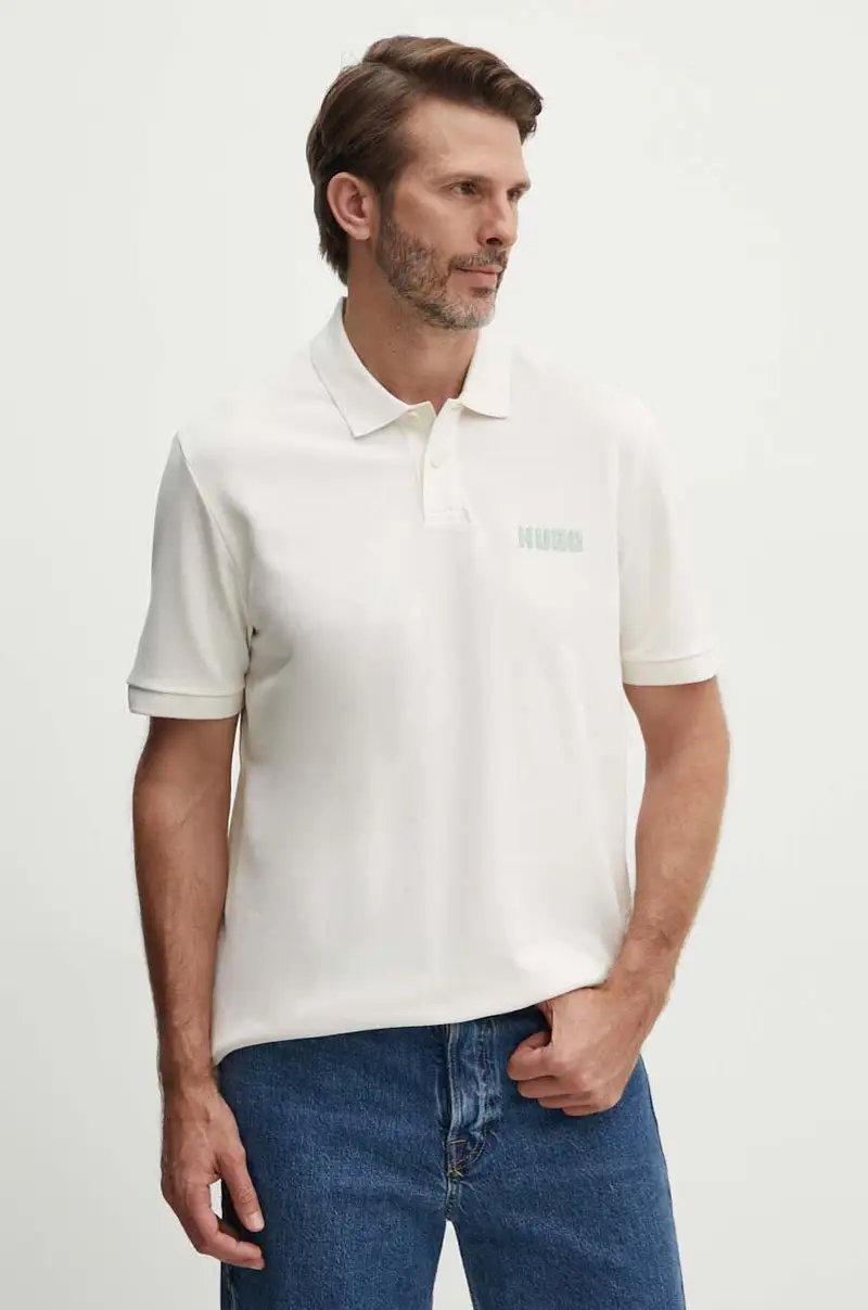 polo in cotone colore beige 50516651