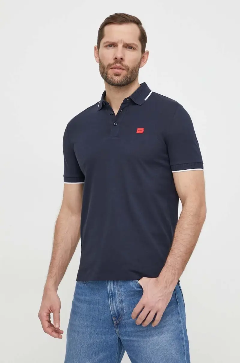 polo in cotone colore blu Blu navy