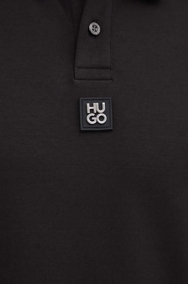 polo in cotone colore nero 50517638 miniatura 5