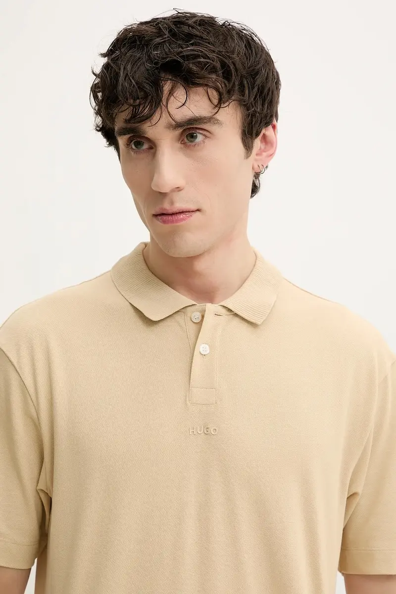 polo in cotone colore rosa 50493206 Beige miniatura 4