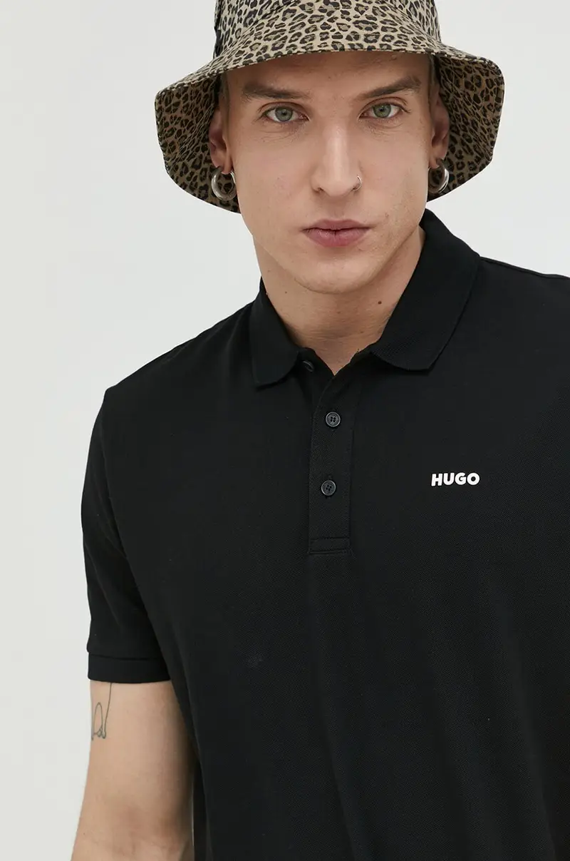 HUGO Polo Nero 3149427 miniatura 4