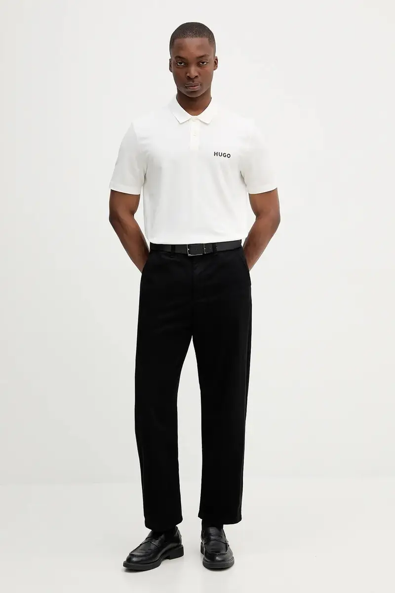 HUGO Polo Uomo Beige 2885520 miniatura 2