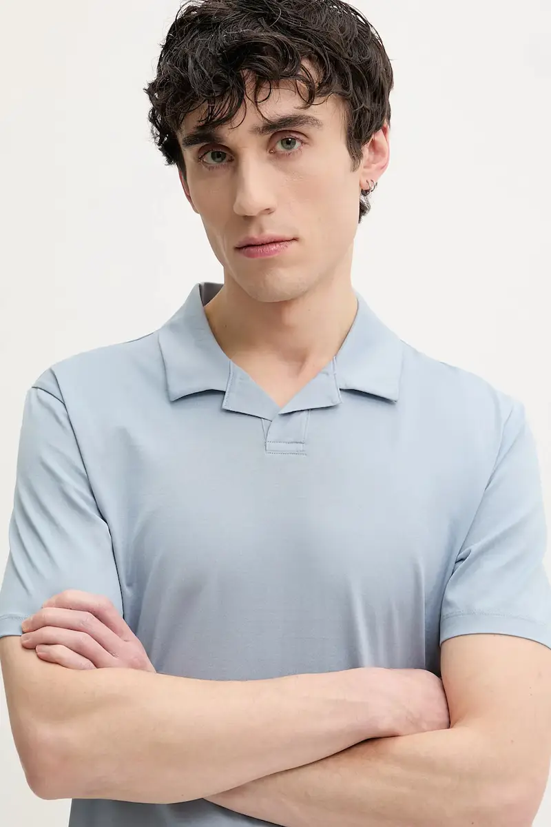 HUGO Polo Uomo Blu 3312425 miniatura 4