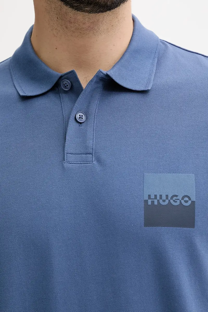 HUGO Polo Uomo Blu 3245687 miniatura 4
