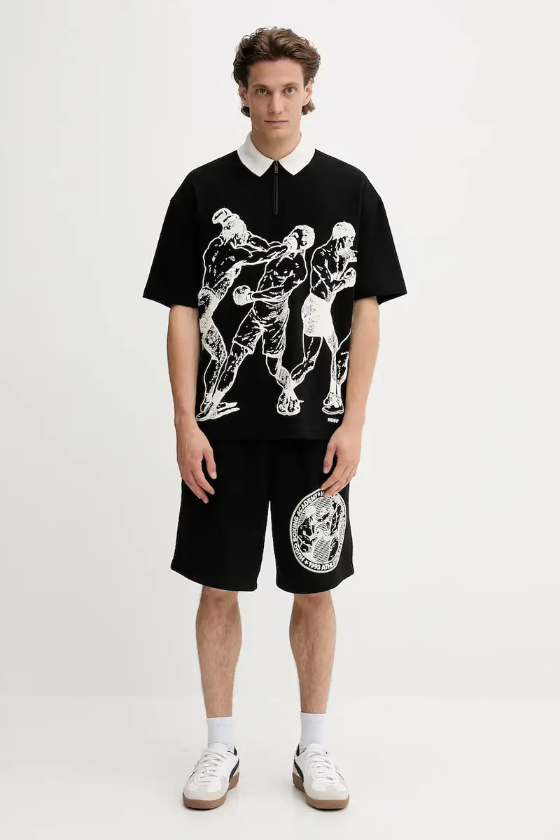 HUGO Polo Uomo Nero 3275626 miniatura 2