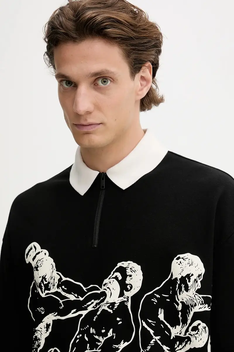 HUGO Polo Uomo Nero 3275626 miniatura 4