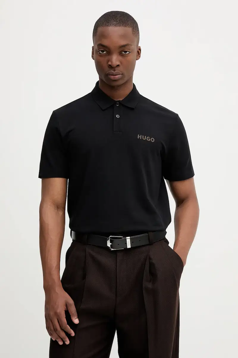 HUGO Polo Uomo Nero 3152359