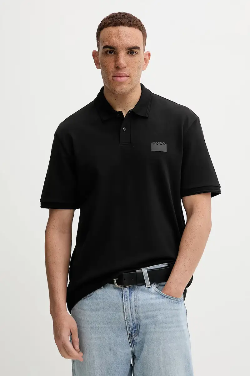 HUGO Polo Uomo Nero 3646754