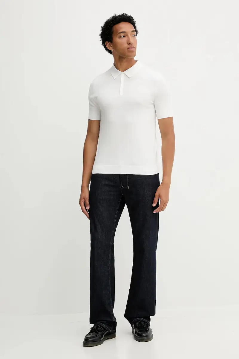 HUGO Polo Uomo Bianco 3124805 miniatura 2