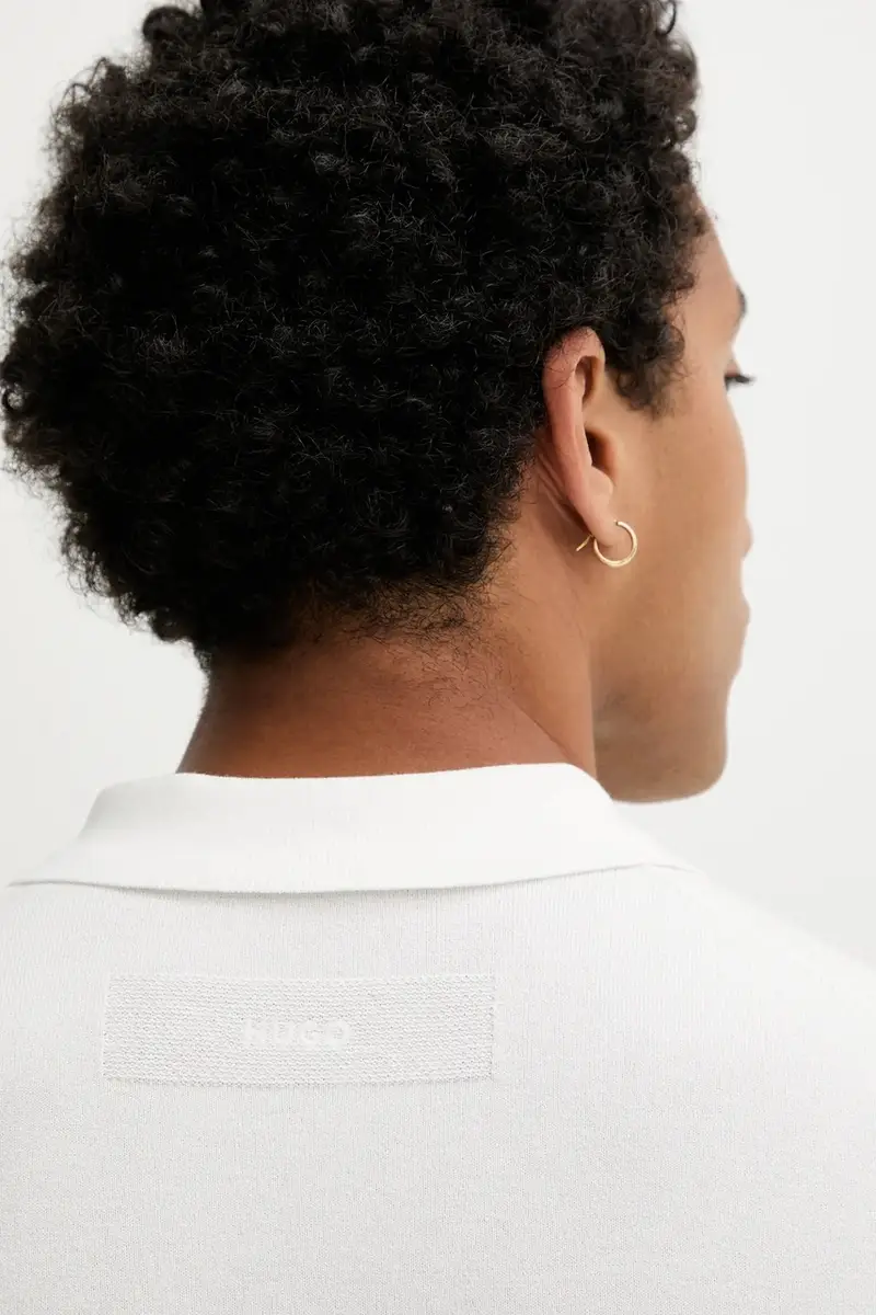 HUGO Polo Uomo Bianco 3124805 miniatura 5