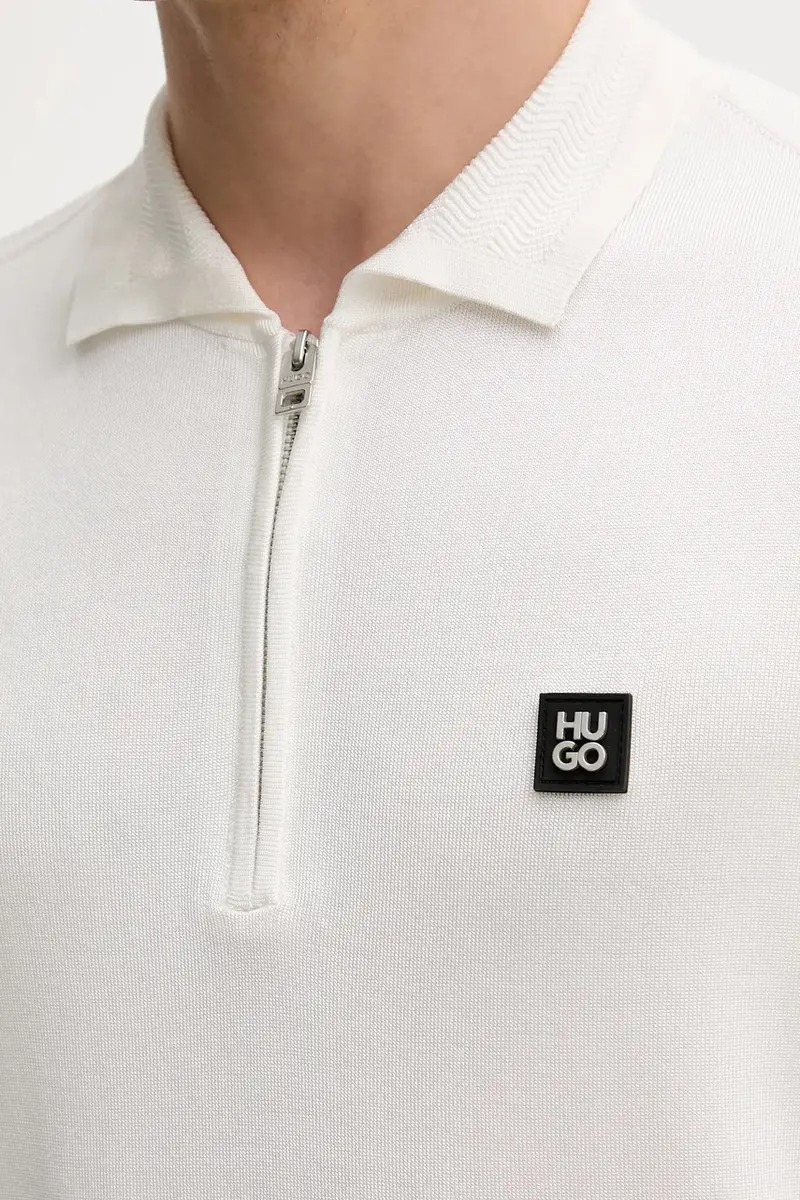 HUGO Polo Uomo Beige 3242614 miniatura 5