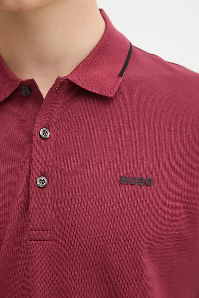 HUGO Polo Uomo Nero 3596998 miniatura 5