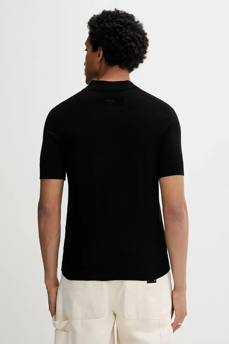 HUGO Polo Uomo Nero 3152170 miniatura 3