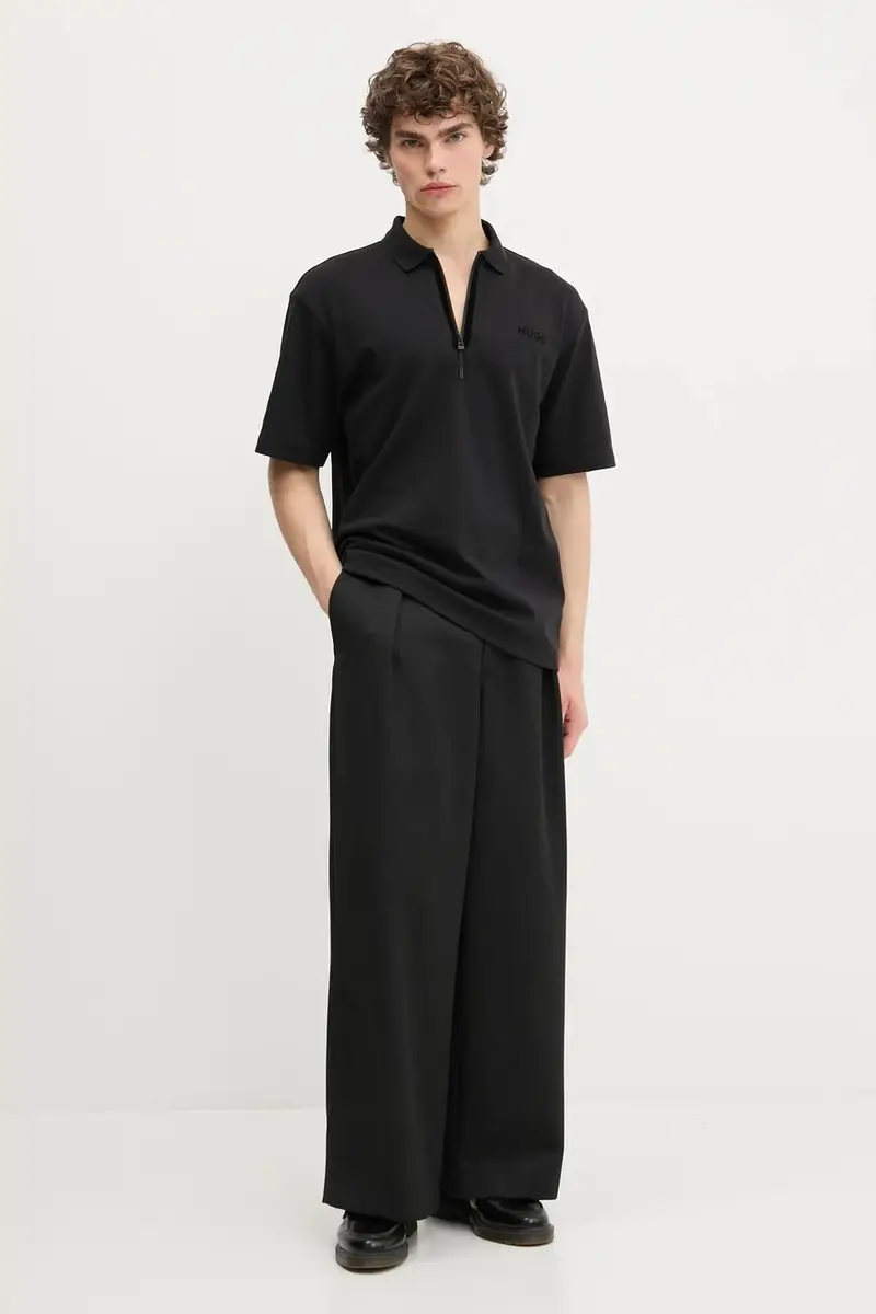 HUGO Polo Uomo Nero 3264329 miniatura 2