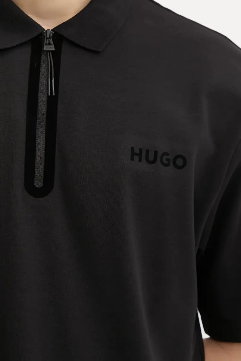 HUGO Polo Uomo Nero 3264329 miniatura 5