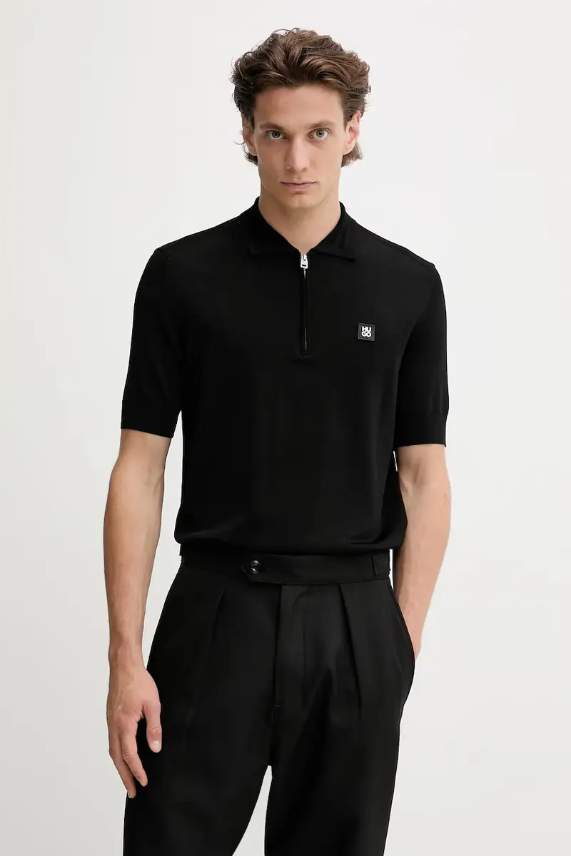 HUGO Polo Uomo Nero 2985802