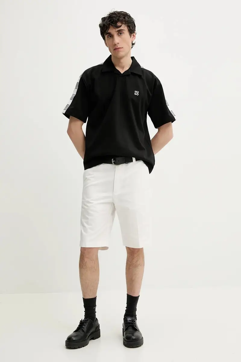 HUGO Polo Uomo Nero 3335694 miniatura 2