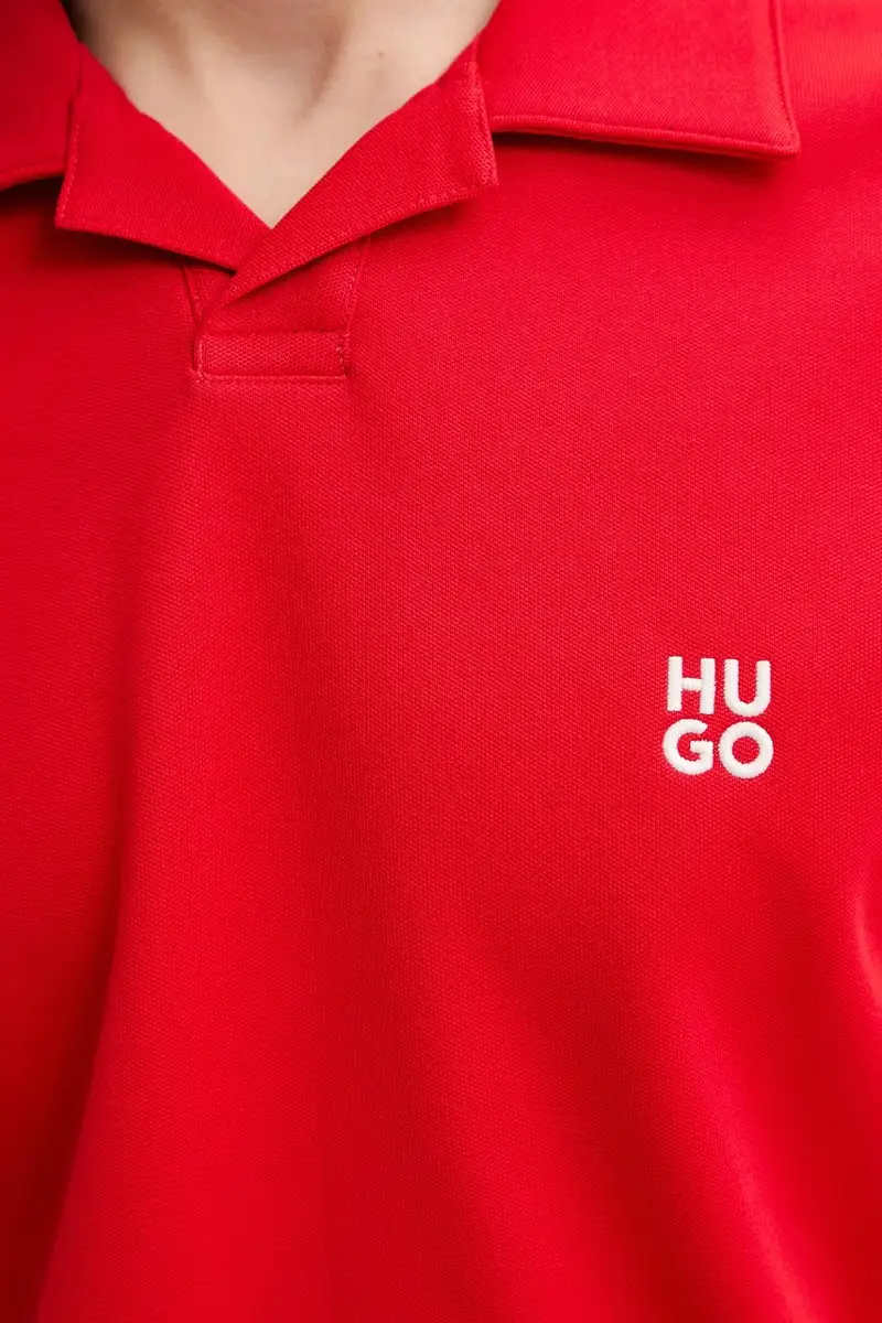 HUGO Polo Uomo Rosso 3348632 miniatura 5
