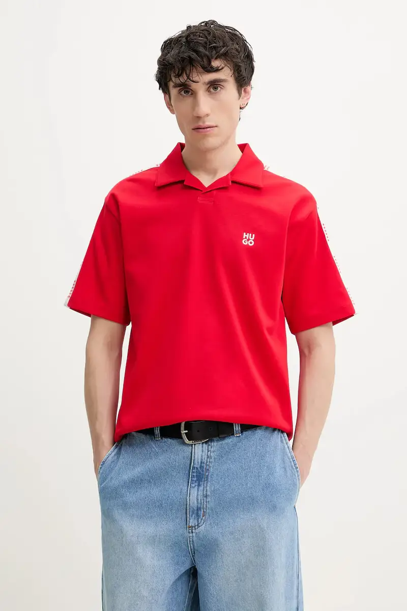 HUGO Polo Uomo Rosso 3348632