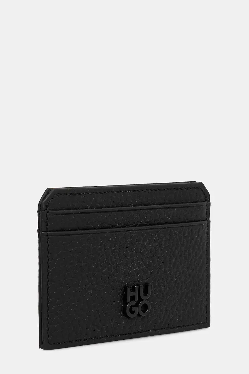 portafoglio e custodia in pelle per carte di credito uomo colore nero 50548752 miniatura 4