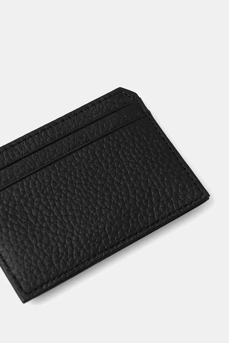 portafoglio e custodia in pelle per carte di credito uomo colore nero 50548752 miniatura 5