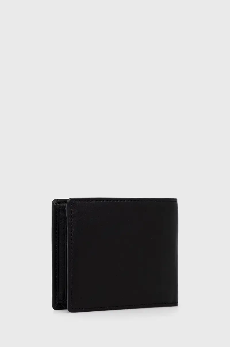 portafoglio in pelle uomo Nero miniatura 2