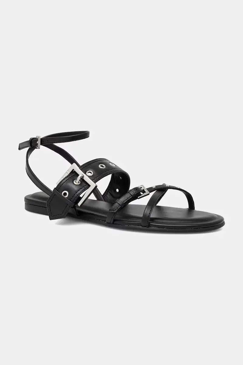 sandali in pelle Tayna colore nero 50542090
