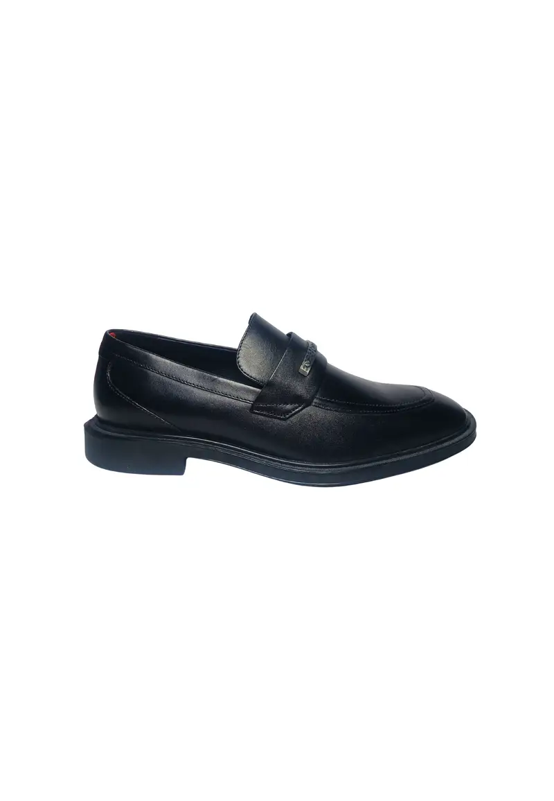 Scarpe Uomo Hugo Mocassino con logo frontale BLACK