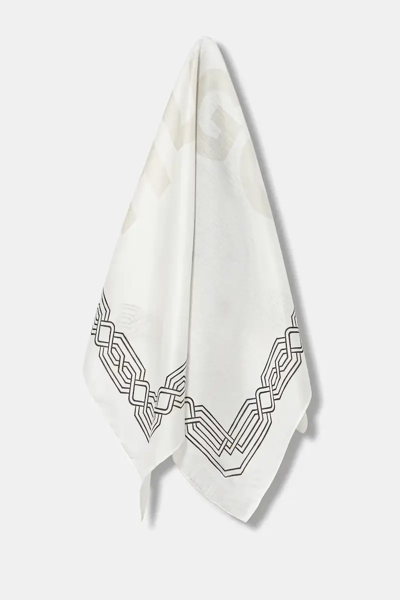 scialle con aggiunta di seta uomo colore beige 50552642