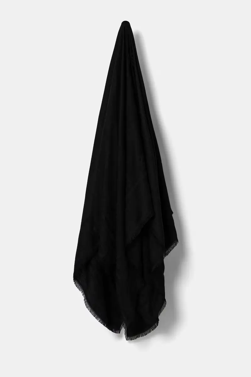 Hugo Sciarpa Nero 120 cm x 120 cm