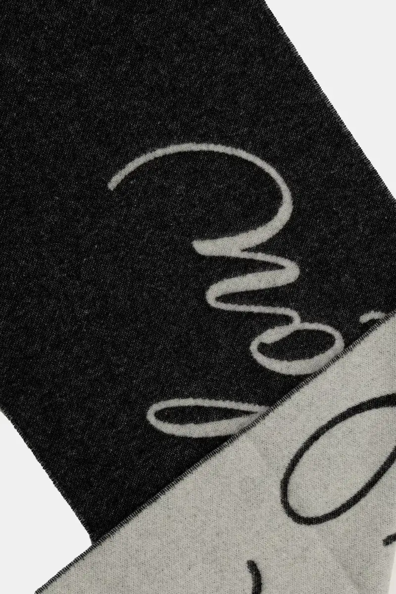 sciarpa in lana Byanca_40*180 colore grigio 50524789 Nero miniatura 2