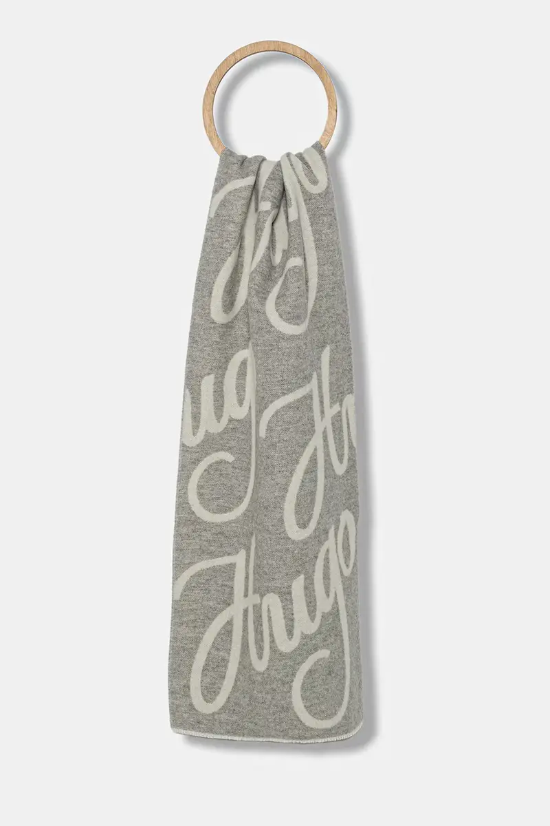 sciarpa in lana colore grigio 50524789