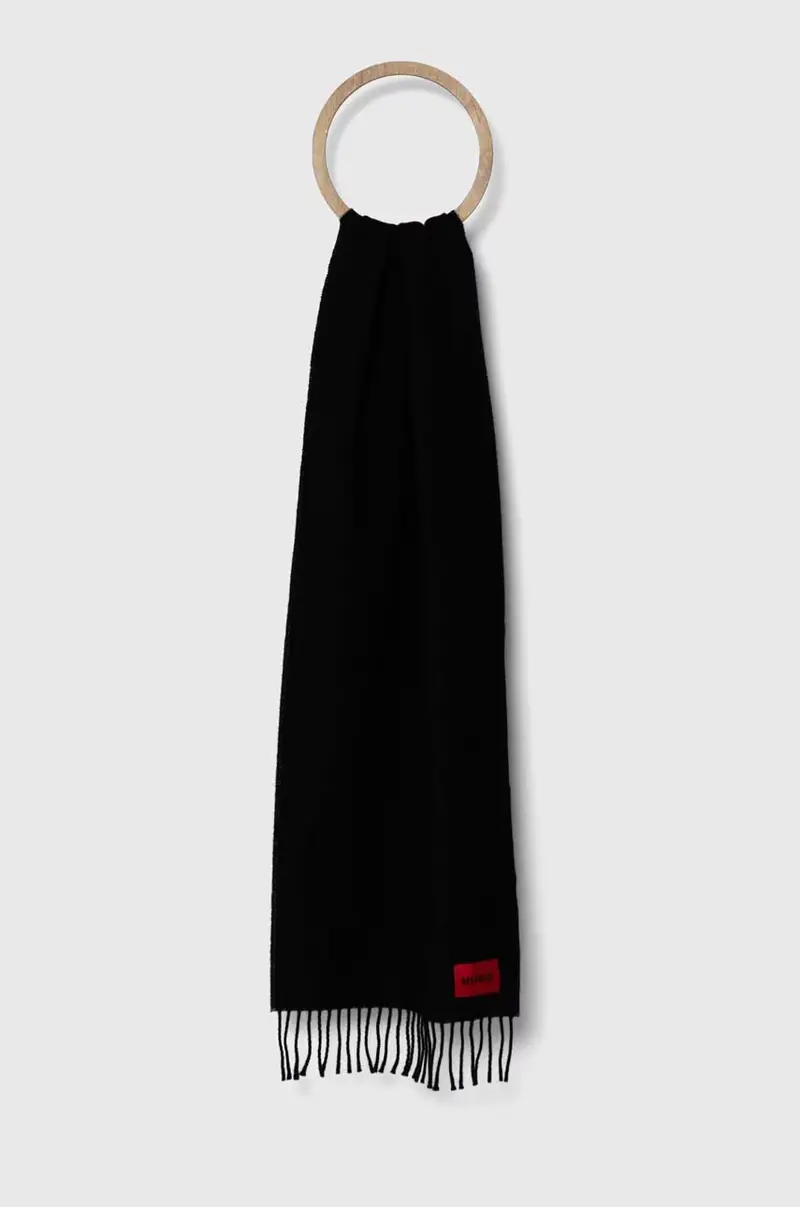 sciarpa in lana colore nero 50517623