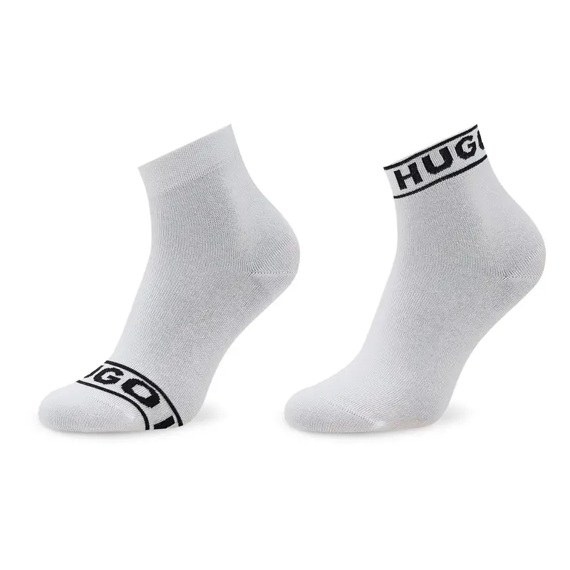 Set di 2 paia di calzini lunghi da donna Hugo Logo 50469291 Bianco