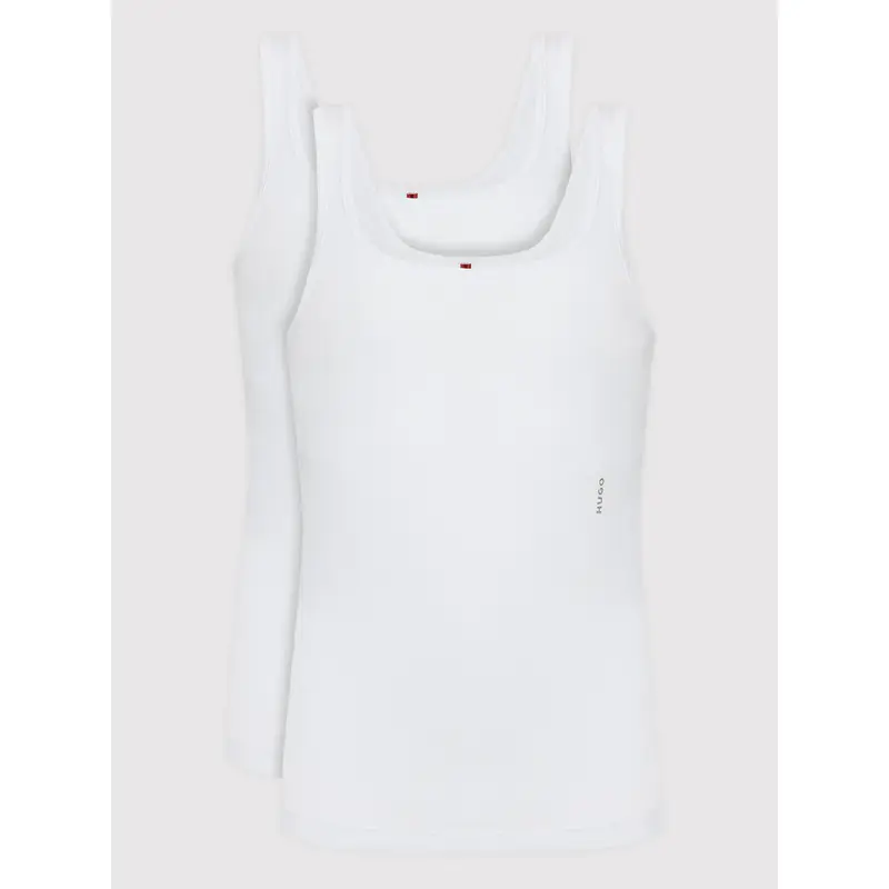 Set di 2 top 50469682 Bianco Regular Fit