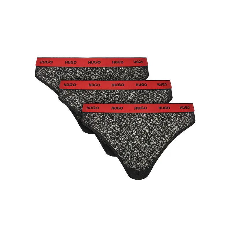 Set di 3 culotte classiche 50535254 Nero